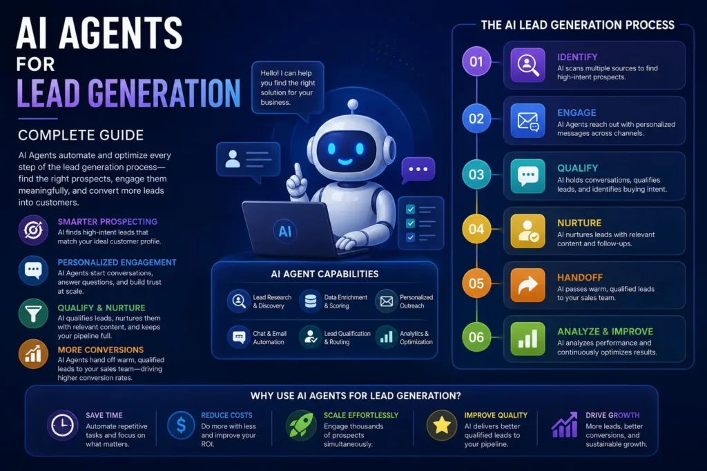 A sales pipeline being populated automatically by autonomous AI agents built B2B Lead Generation AI